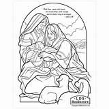 Large Printable Nativity Coloring Pages sketch template
