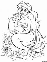 Little Mermaid Coloring Pages  Disney coloring Ariel sketch template