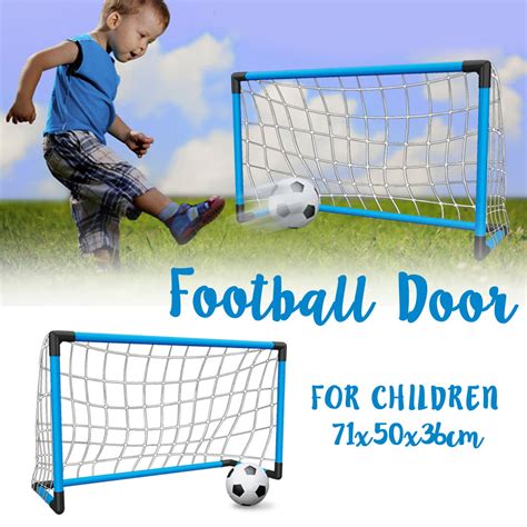 Kids Soccer Goal Set Mini Football Goal Includes Ball + Pump + Net Toy ...