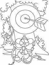 Archery Coloring Pages sketch template