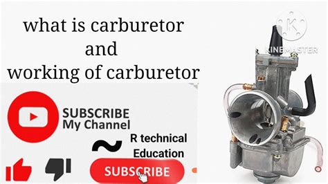 what is carburetor//carburetor working animation// - YouTube