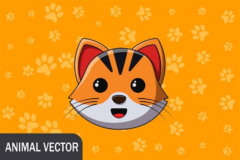 Animal Vector - Tiger Happy Graphic by studiogenic7 · Creative Fabrica