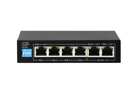 4 Port Gigabit PoE Ethernet Switch cw Power Adapter - Genie Products