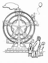 Ferris Wheel Coloring Pages  Home sketch template