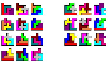 pentomino solutions | Kleuren