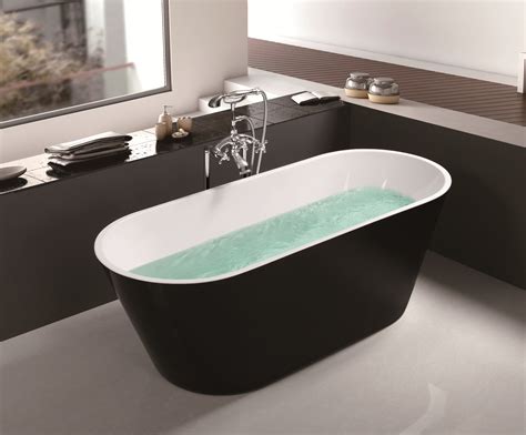 China Acrylic Freestanding Oval Shape Deep Soaking tub -Black Luxury Manufacturers, Suppliers ...