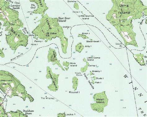 Lake Winnipesaukee ca 1958 USGS Old Topographic Map | Etsy