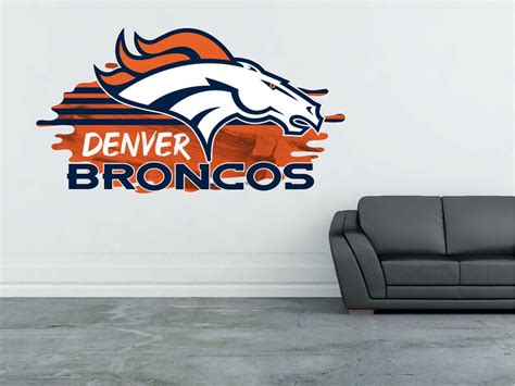 Denver Broncos Logo Wall Decal Sticker Home Decor Custom Vinyl | Etsy