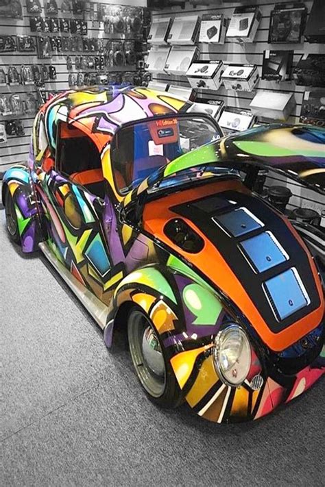 40 Super Cool Car Paint Job Art Ideas | Car paint jobs, Volkswagen new beetle, Car painting