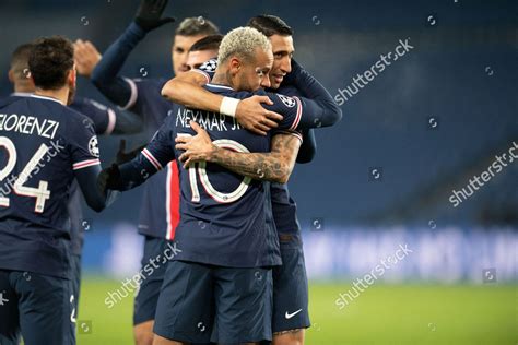 Neymar Jr Paris Saintgermain Psg Celebrates Editorial Stock Photo ...