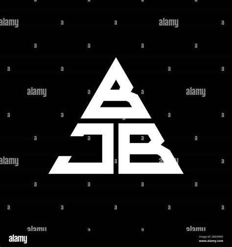 BJB triangle letter logo design with triangle shape. BJB triangle logo design monogram. BJB ...