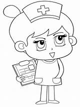 Nurse Coloring Page sketch template