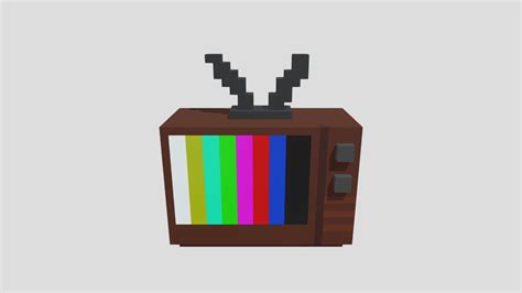 Retro TV - Download Free 3D model by _WonderBoy_ [94d6405] - Sketchfab