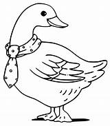 Goose Coloring Page sketch template