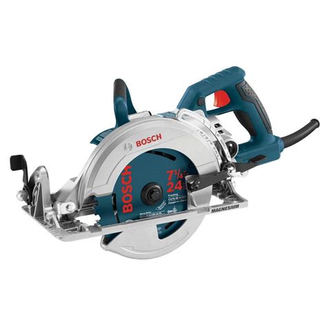 Bosch 15 Amp Corded 7-1/4 in. Worm Drive Circular Saw with Carbide ...