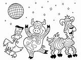 Disco Coloring Pages For Kids Sketch Page sketch template