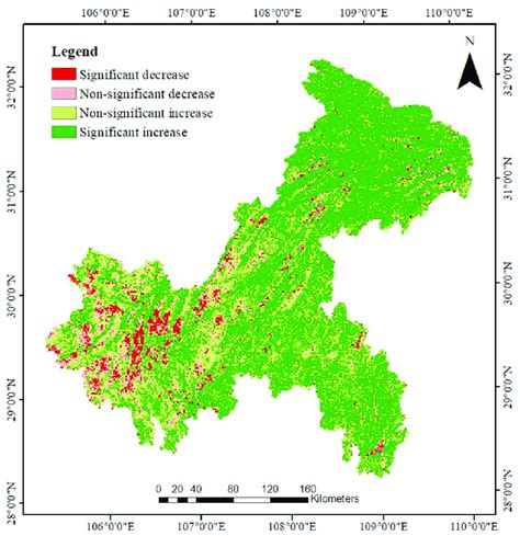 Changes in vegetation cover from 2000-2020. | Download Scientific Diagram