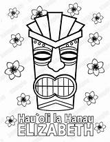Luau Themed Coloring Pages sketch template