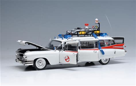 HOT WHEELS 1/18 Cadillac Ghostbusters II ECTO 1A Elite X5470 Diecast Model Toy Car Gift ...