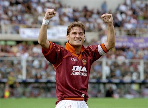 Francesco Totti AS Roma ASR Rome Vintage Jersey Captain Football Football Player Goal Wallpaper ...