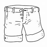 Girl Shorts Coloring Page sketch template