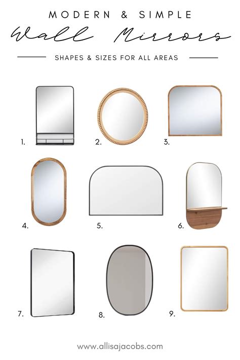 9 Modern Wall Mirrors & How to Choose - allisa jacobs