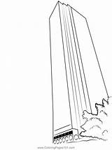 Skyscraper 17 Coloring Page For Kids  Free Skyscrapers Printable sketch template