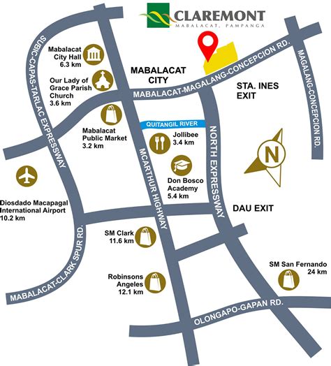 claremont map – Filinvest Land