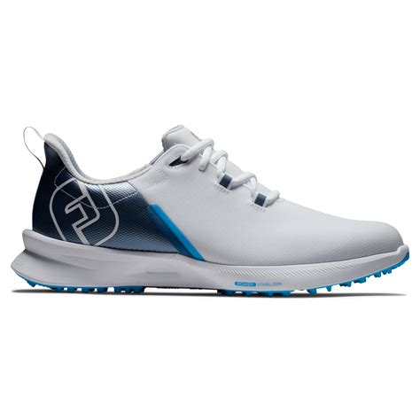 FootJoy Fuel Sport Golf Shoes #55454 White/Navy/Blue | Scottsdale Golf