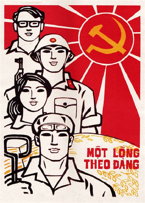 Willing To Be Loyal To The Communist Party - Vietnam Propaganda Art Posters