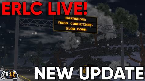 ERLC UPDATE LIVE! (Roblox ERLC) - YouTube