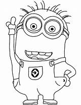 Despicable Me Minion Coloring Page sketch template