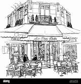Cafe Coloring Pages At Tanbeatriceblog Blog sketch template
