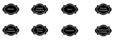 Popcorn Bar Seasoning Labels | Printables | Pinterest