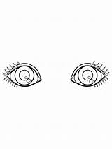 Eyes Coloring Pages For Kids sketch template