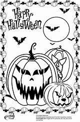 Scary Halloween Coloring Pages Printable sketch template