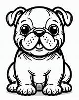 Friendly Bulldog coloring Page  Download Print Or Color Online For Free sketch template