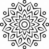 Free Easy Mandala Coloring Pages For Kids  Printable Templates sketch template