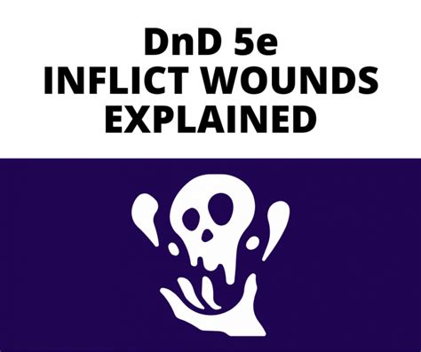 Inflict Wounds DnD 5e Explained - The GM Says