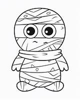 Mummy Coloring Pages sketch template