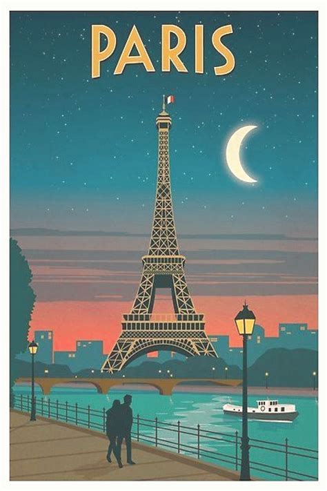 Vintage poster Paris Poster by mosfunky | Paris travel poster, Paris poster, Retro travel poster