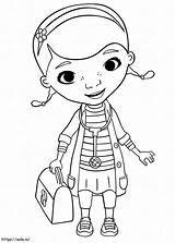 Adorable Doc McStuffins coloring Page sketch template