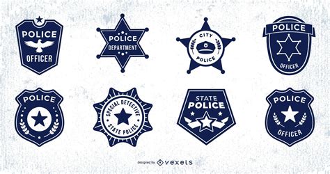 Police Badge Design Pack Vector Download