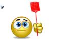 Emoticon for Funny Fly Swatter | free creepy crawlies smiley faces