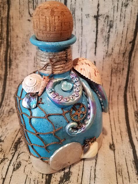Decorated Patron bottle painted/embellished | Etsy