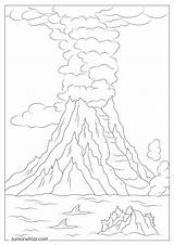 Volcano Coloring Pages With Book 12 Printable PDFs sketch template