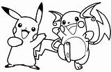 Pikachu With Raichu Coloring Page  Free Printable Pages sketch template