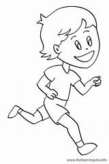 Kids Running Coloring Page At GetColoringscom  Free Printable sketch template