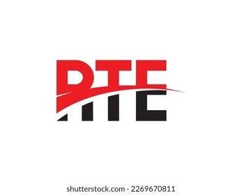 Rte Letter Initial Logo Design Vector Stock Vector (Royalty Free ...