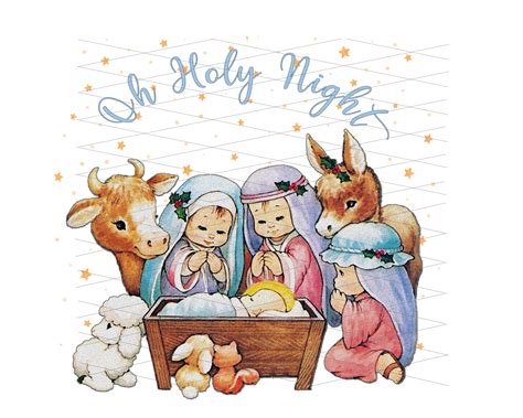 Manger Scene PNG Sublimation Nativity Babyjesus Mary Stable - Etsy